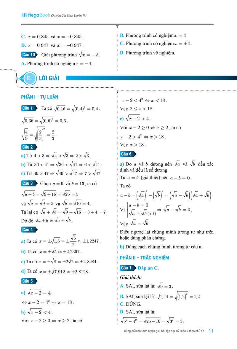 Củng Cố Kiến Thức Luyện Giải Bài Tập Đại Số Toán 9 (Theo Chủ Đề)