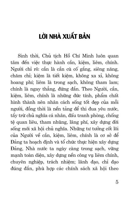 Thực hành cần, kiệm, liêm, chính (bản in 2024)