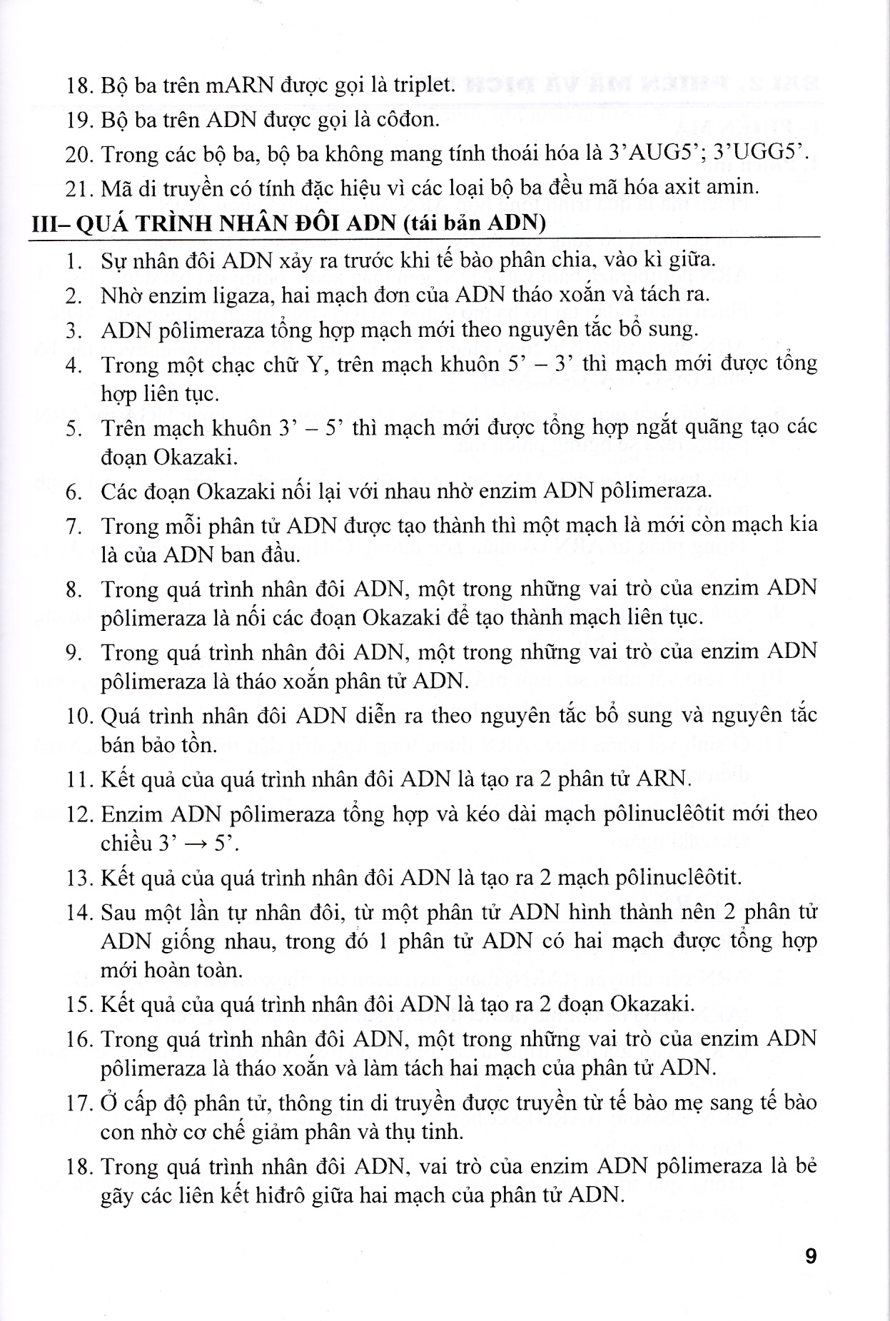 Giải quyết nhanh các lỗi lý thuyết thường gặp trong sinh học 12 (Dùng chung cho các bộ SGK)