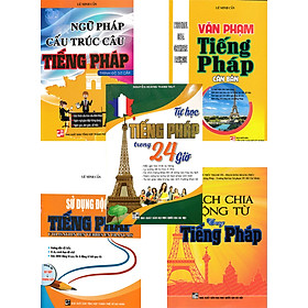 Combo Sách Học Tiếng Pháp Cho Người Mới Bắt Đầu + Văn Phạm Pháp Văn (Bộ 5 Cuốn) - HA