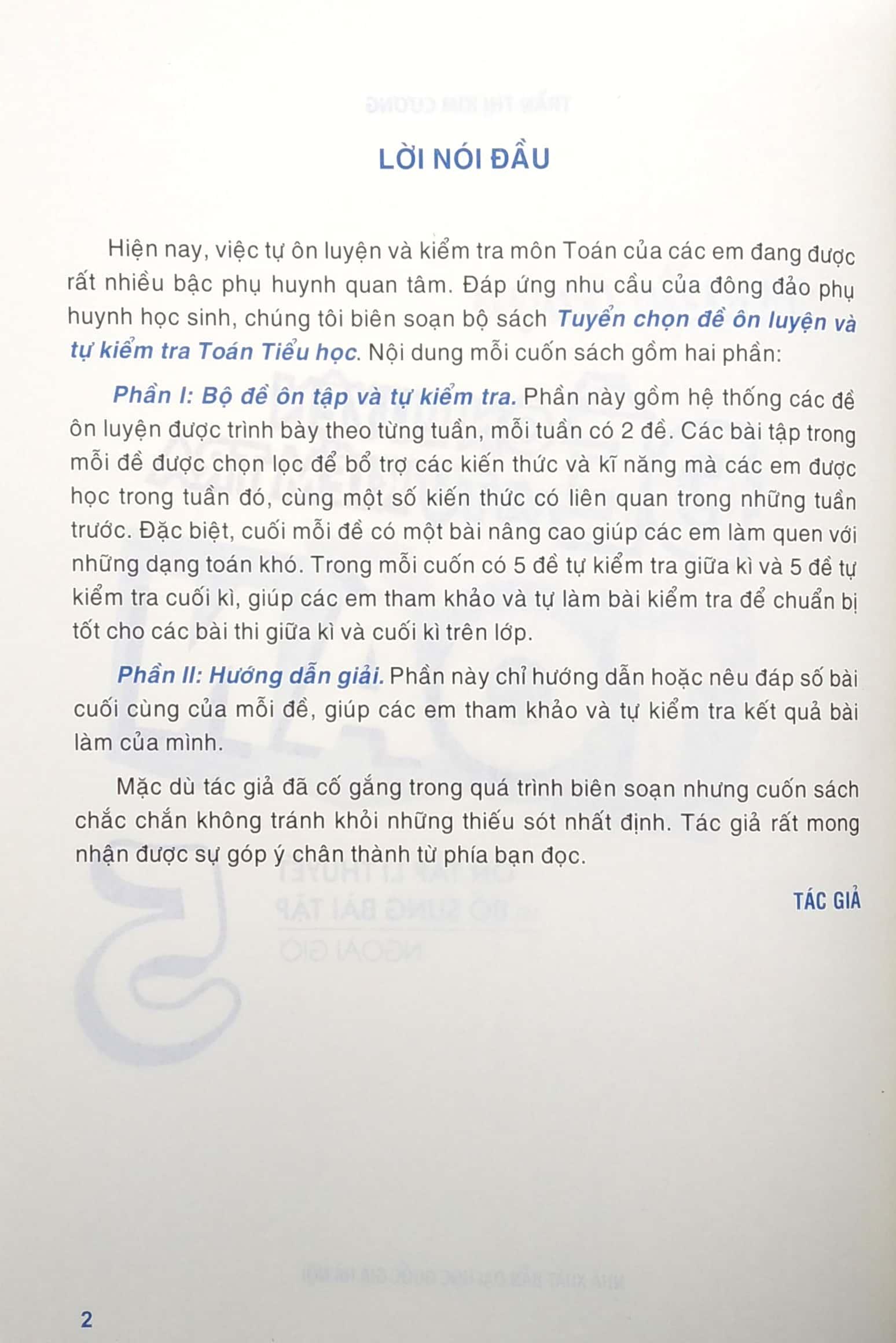 Tuyển Chọn Đề Ôn Luyện Và Tự Kiểm Tra Toán 5