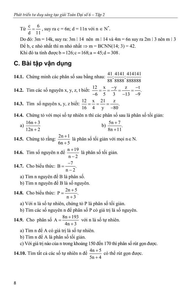 Phát Triển Tư Duy Sáng Tạo Giải Toán 6 - Tập 2