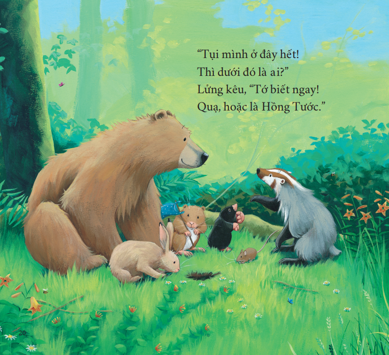Sách tranh song ngữ Gấu có bạn mới - Ehomebooks