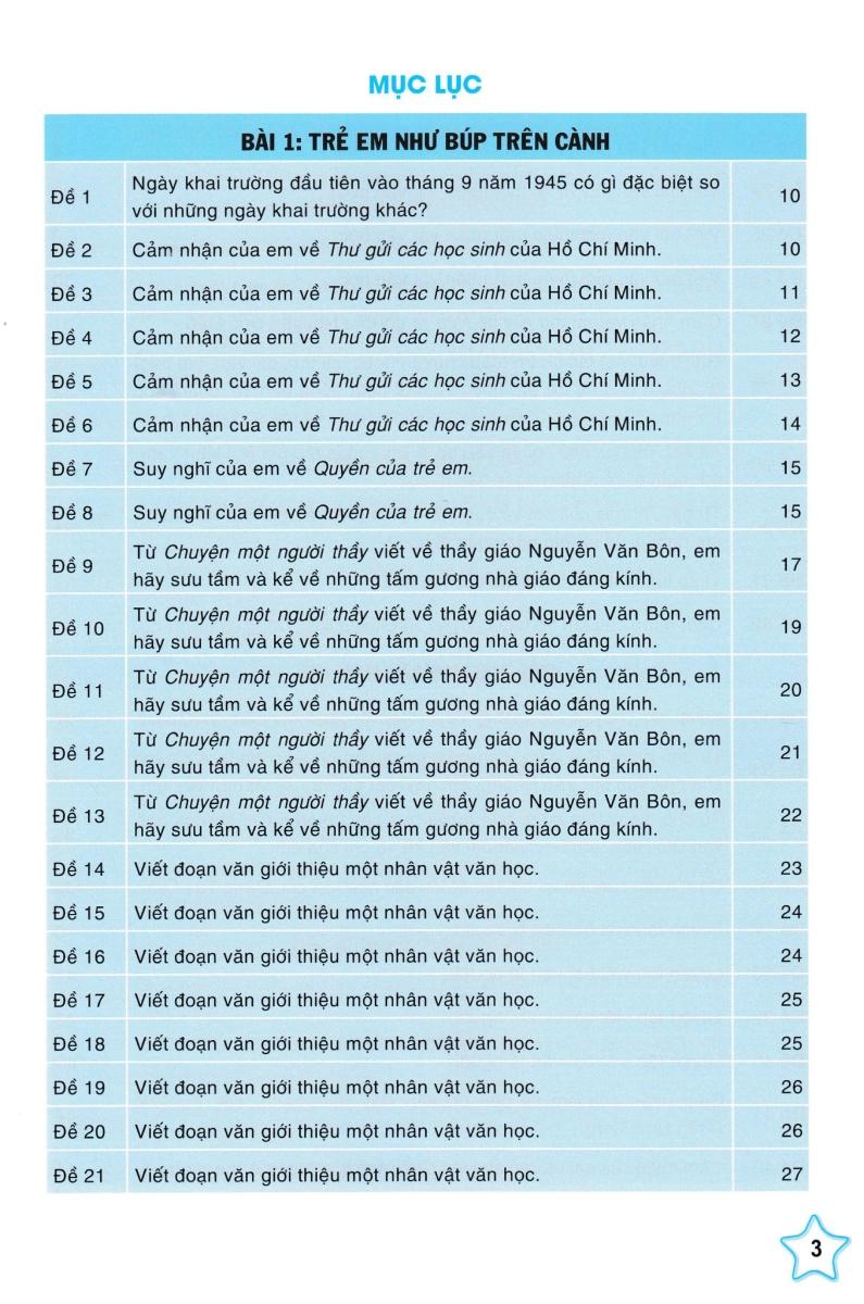 Sách - Những Bài Làm Văn Mẫu 5 - Tập 1 (Cánh Diều)