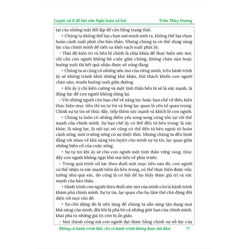 Sách - Luyện Xử Lý Đề Bài Văn Nghị Luận Xã Hội (Tập 1) - Cô Trần Thùy Dương