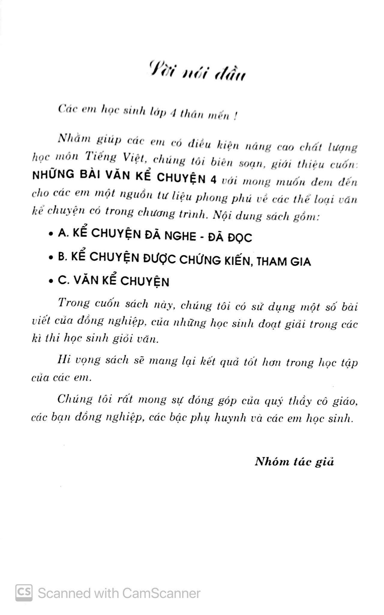 Những Bài Văn Kể Chuyện 4