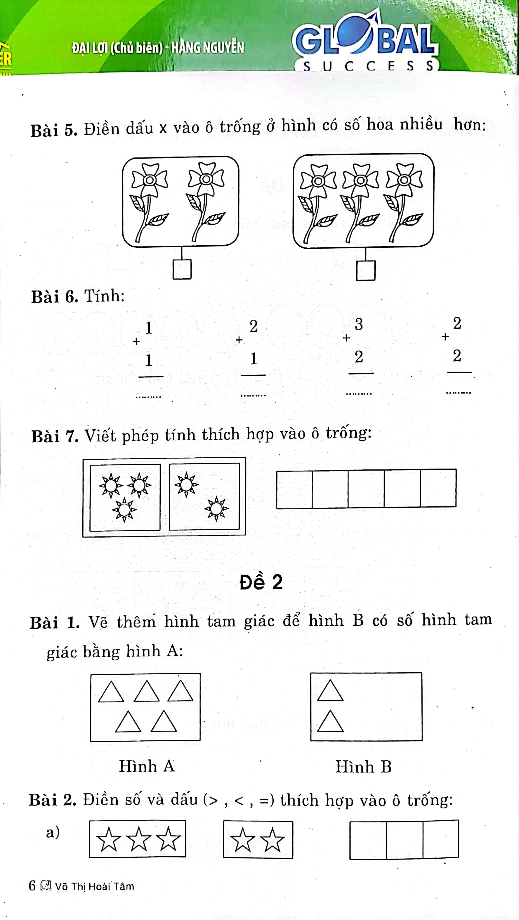 Đề Luyện Tập Kiểm Tra Toán 1 (Biên Soạn Theo Chương Trình Giáo Dục Phổ Thông Mới)