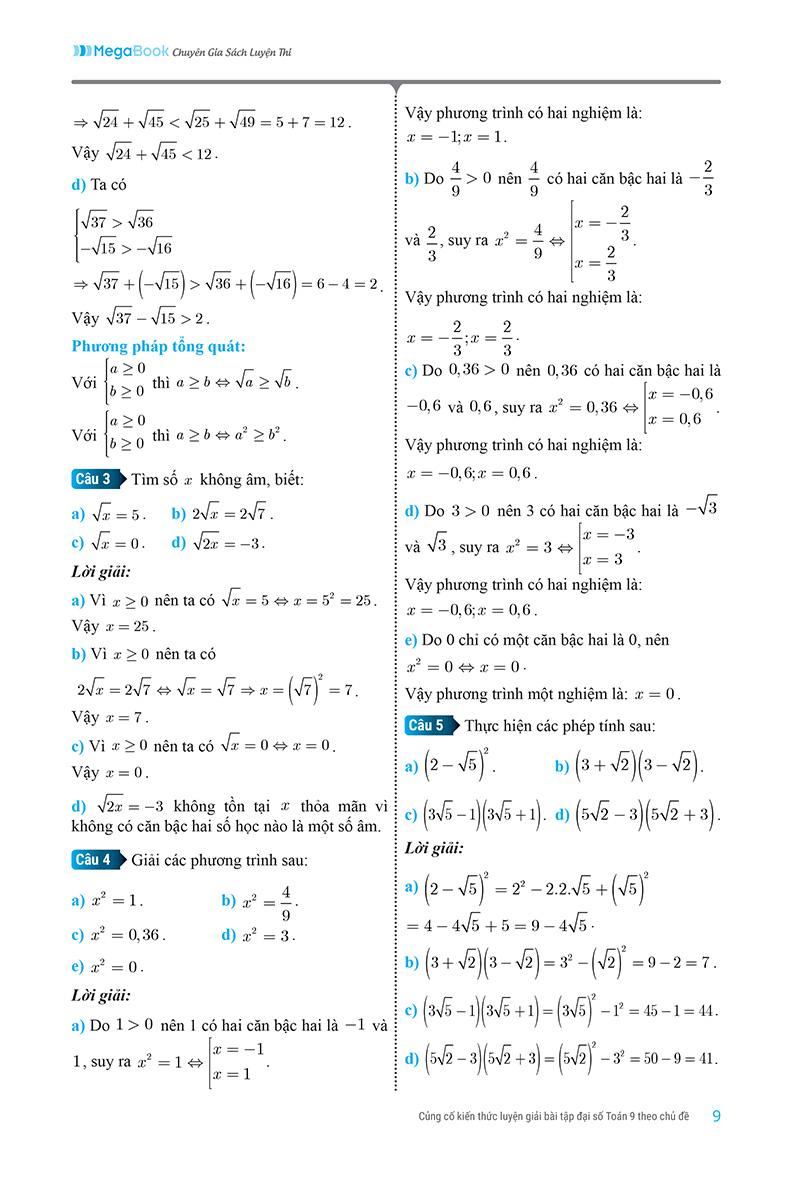 Củng Cố Kiến Thức Luyện Giải Bài Tập Đại Số Toán 9 (Theo Chủ Đề)