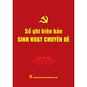 Sách - Sổ ghi biên bản Sinh hoạt chuyên đề