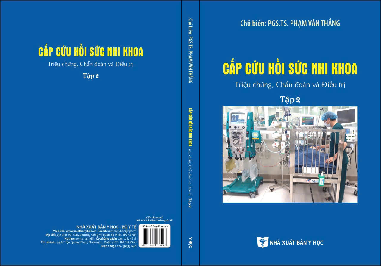 Sách - Cấp cứu hồi sức nhi khoa ( trọn bộ, xuất bản 2025)