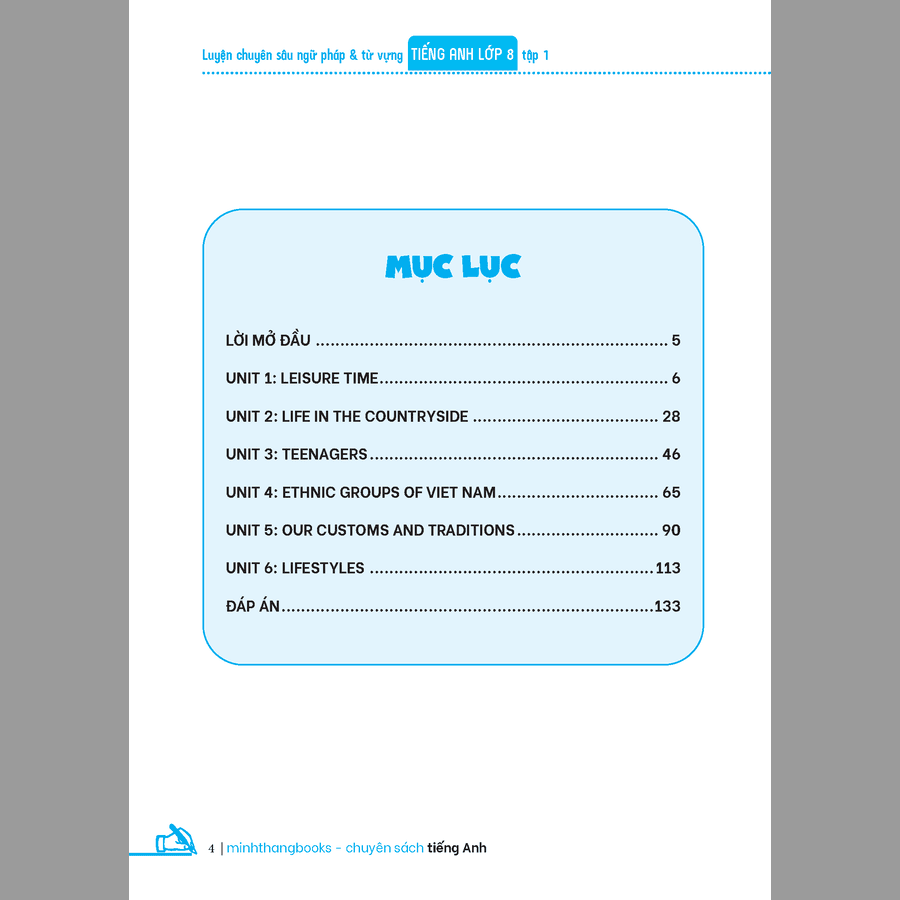 GLOBAL SUCCESS - Luyện chuyên sâu ngữ pháp và từ vựng tiếng anh lớp 8 tập 1