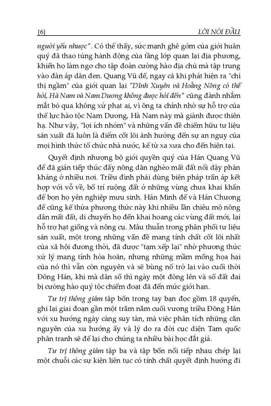 Tư Trị Thông Giám - Tập 4 (Bìa Cứng, Bọc Vải, Phủ Nhũ)