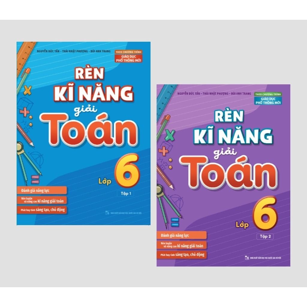 Sách: Combo 3 Cuốn Rèn Kĩ Năng Học Tốt Toán Lớp 6 + Rèn Kĩ Năng Giải Toán Lớp 6