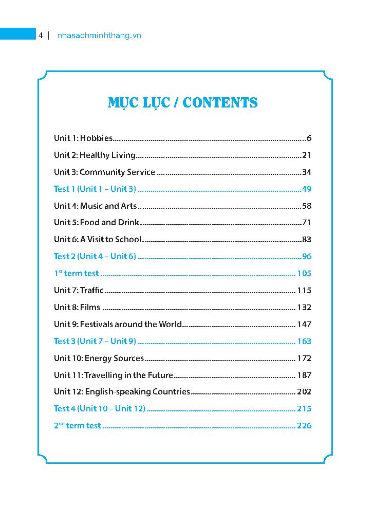Global Success - Bài Tập Tiếng Anh Lớp 7 (Không Đáp Án)