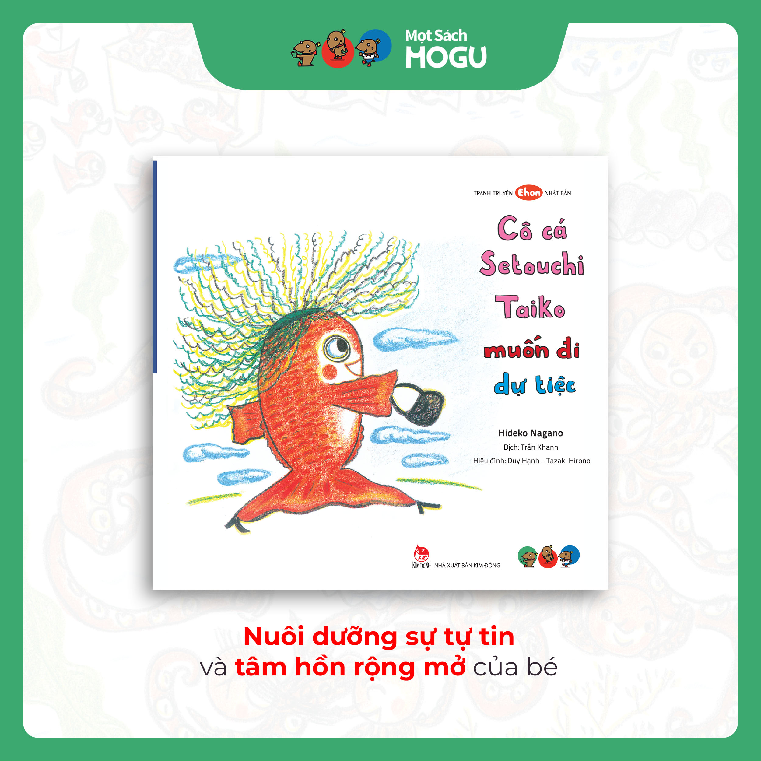 Truyện Ehon bé 3-4-5 tuổi - Bộ 4 cuốn Cô cá Taiko nhí nhảnh