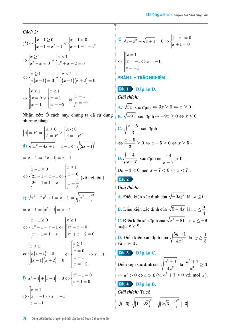 Củng Cố Kiến Thức Luyện Giải Bài Tập Đại Số Toán 9 (Theo Chủ Đề)