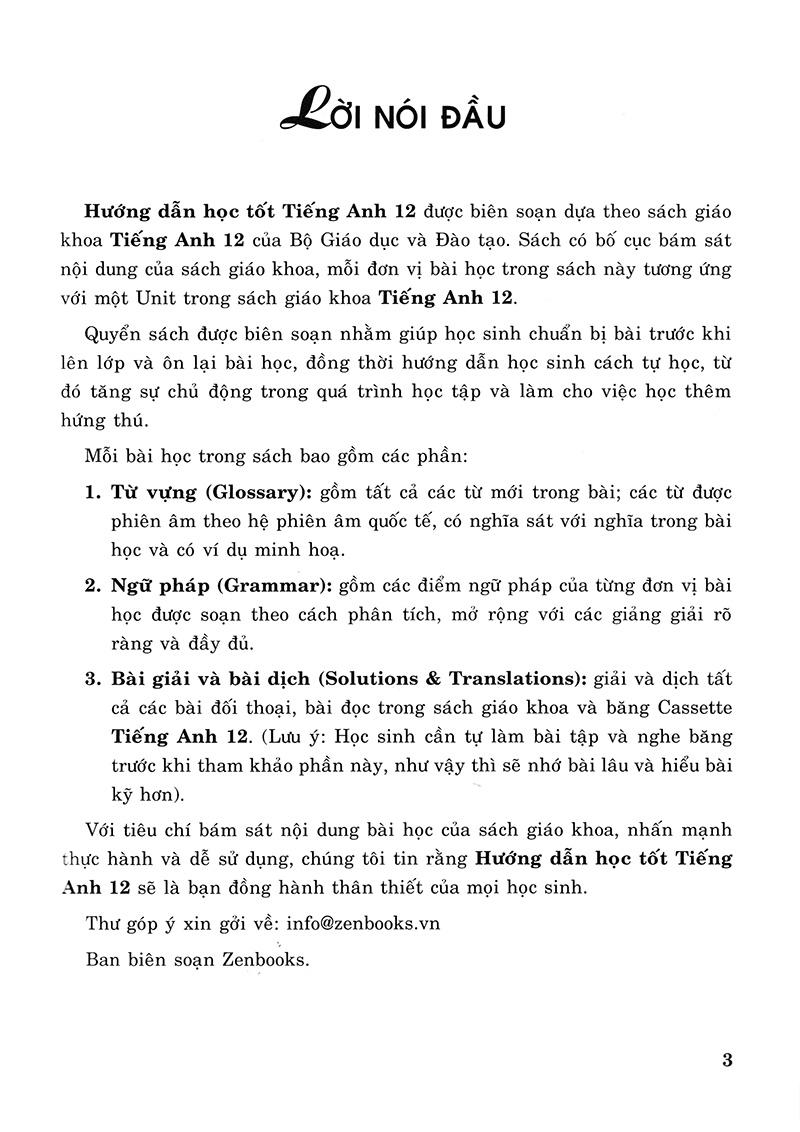 Hướng Dẫn Học Tốt Tiếng Anh 12