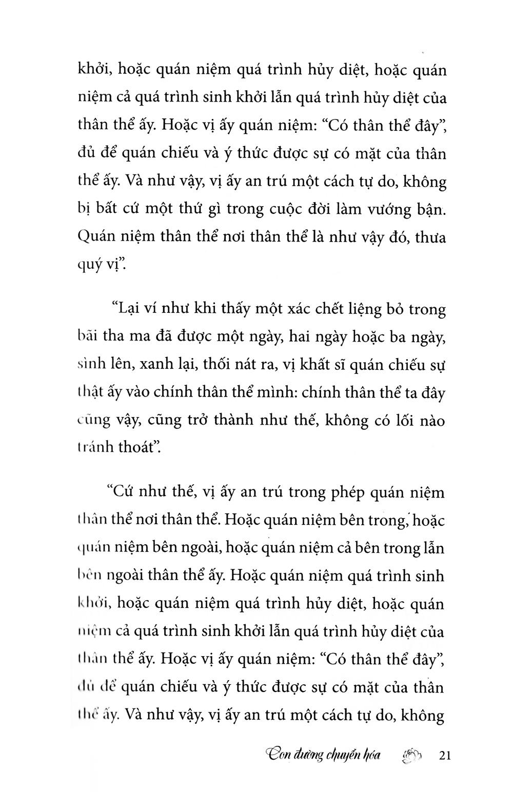 Con Đường Chuyển Hóa - Kinh Bốn Lĩnh Vực Quán Niệm (Tái Bản)