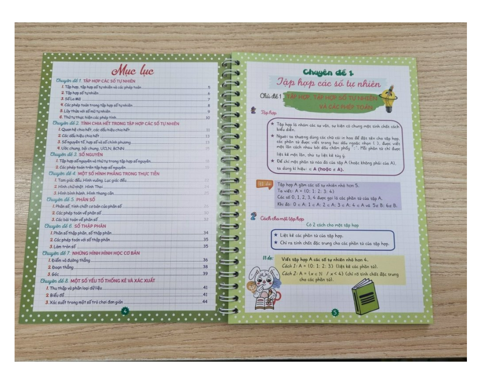 Sách - Notebook toán 6 (Dùng Chung Cho Các Bộ SGK Hiện Hành) (HA)