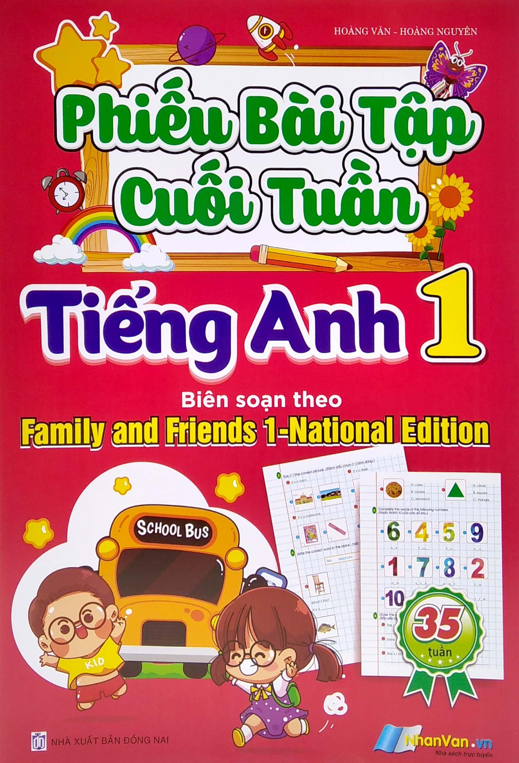 Phiếu Bài Tập Cuối Tuần Tiếng Anh 1 (Theo Family And Friends 1 - National Edition)