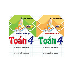 Sách - Combo hướng dẫn giải bài tập toán 4 - tập 1 + 2 (bám sát sgk kết nối tri thức với cuộc sống) - HA