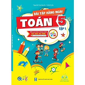 Sách Bài Tập Hằng Ngày TOÁN 5 - Tập 1 - Kết Nối Tri Thức - QBooks  #huongbook