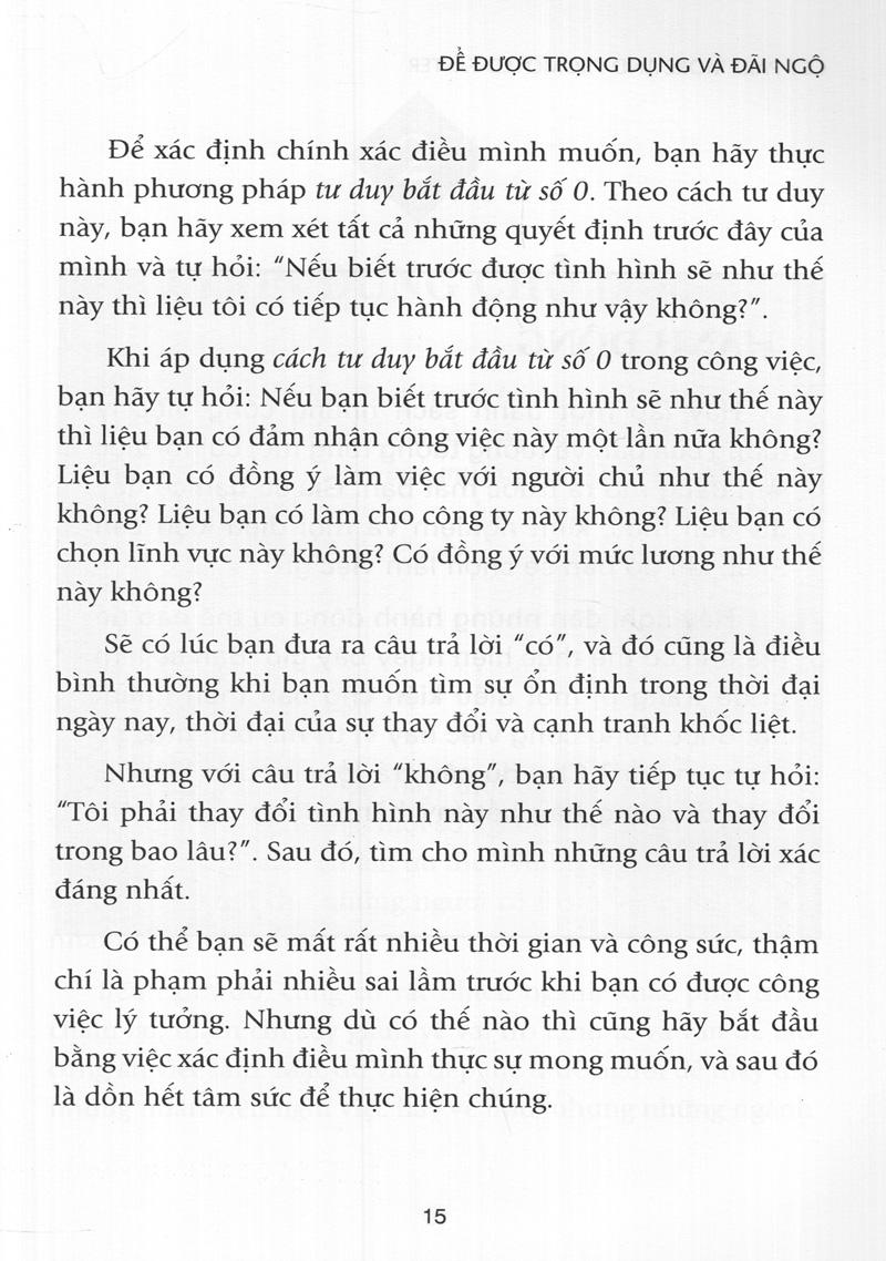 Để Được Trọng Dụng & Đãi Ngộ (Tái Bản 2016)