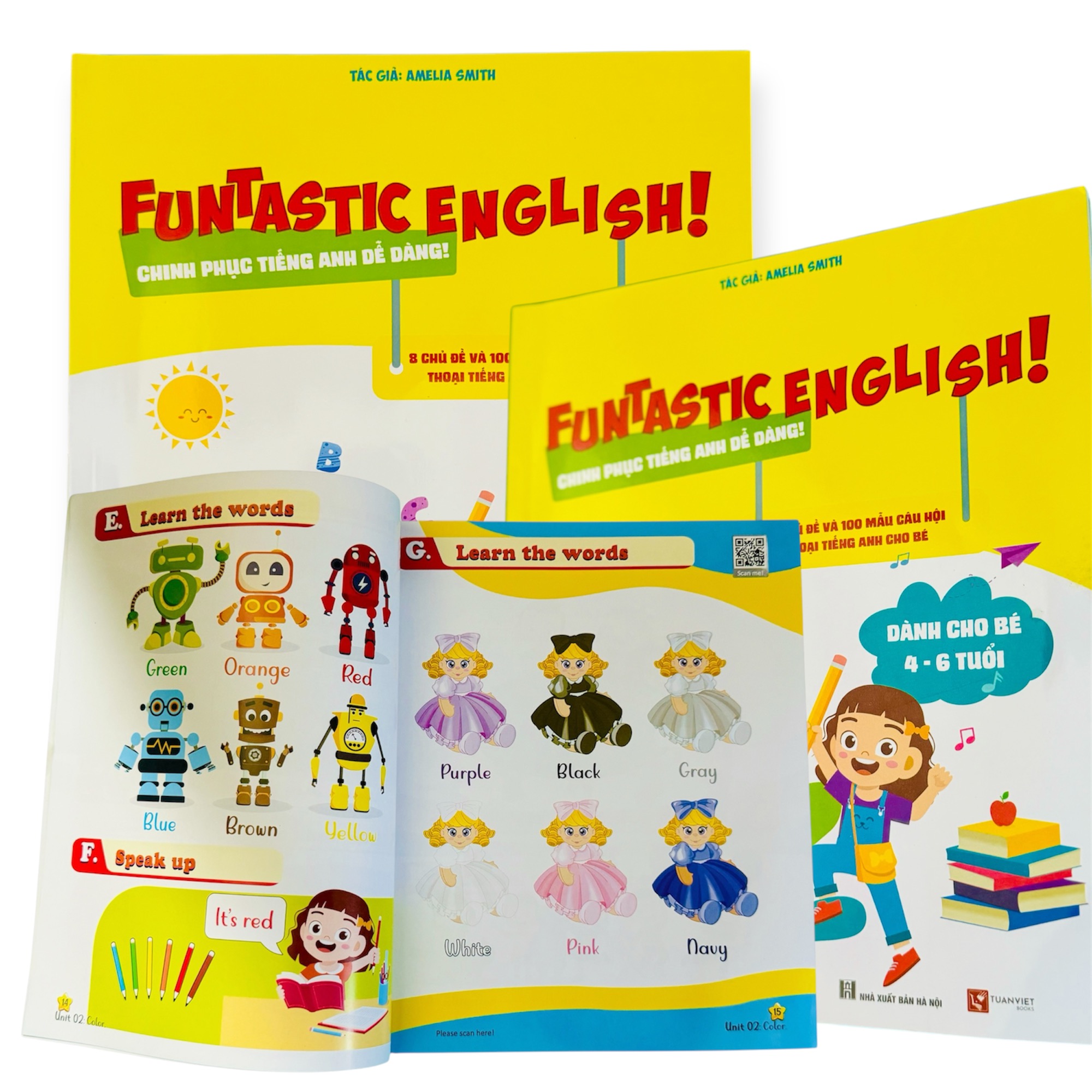 Sách- Chinh Phục Tiếng Anh dễ dàng (dành cho bé 4 - 6 tuổi) Funtastic English