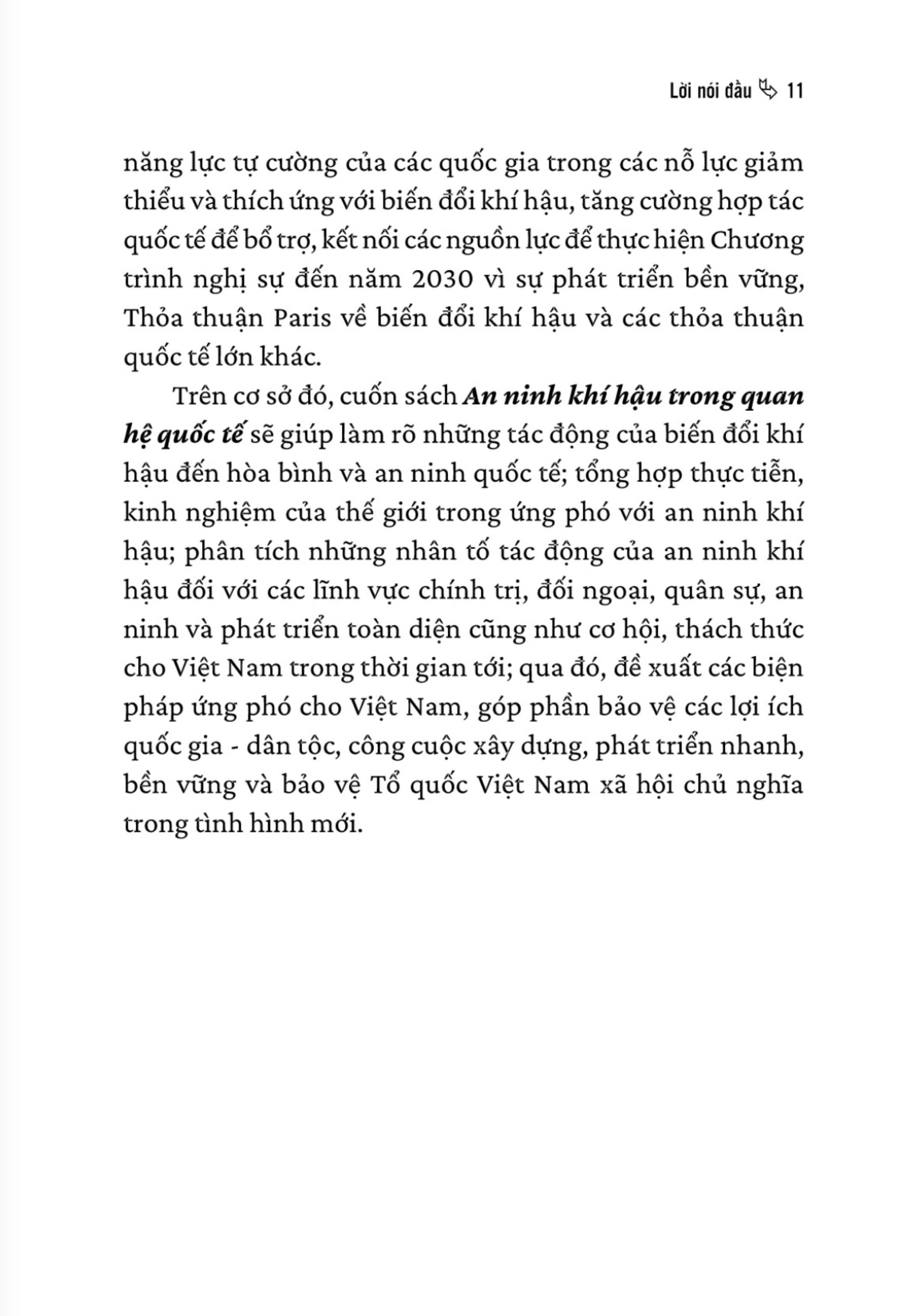 An ninh khí hậu trong quan hệ quốc tế ( sách chuyên khảo)