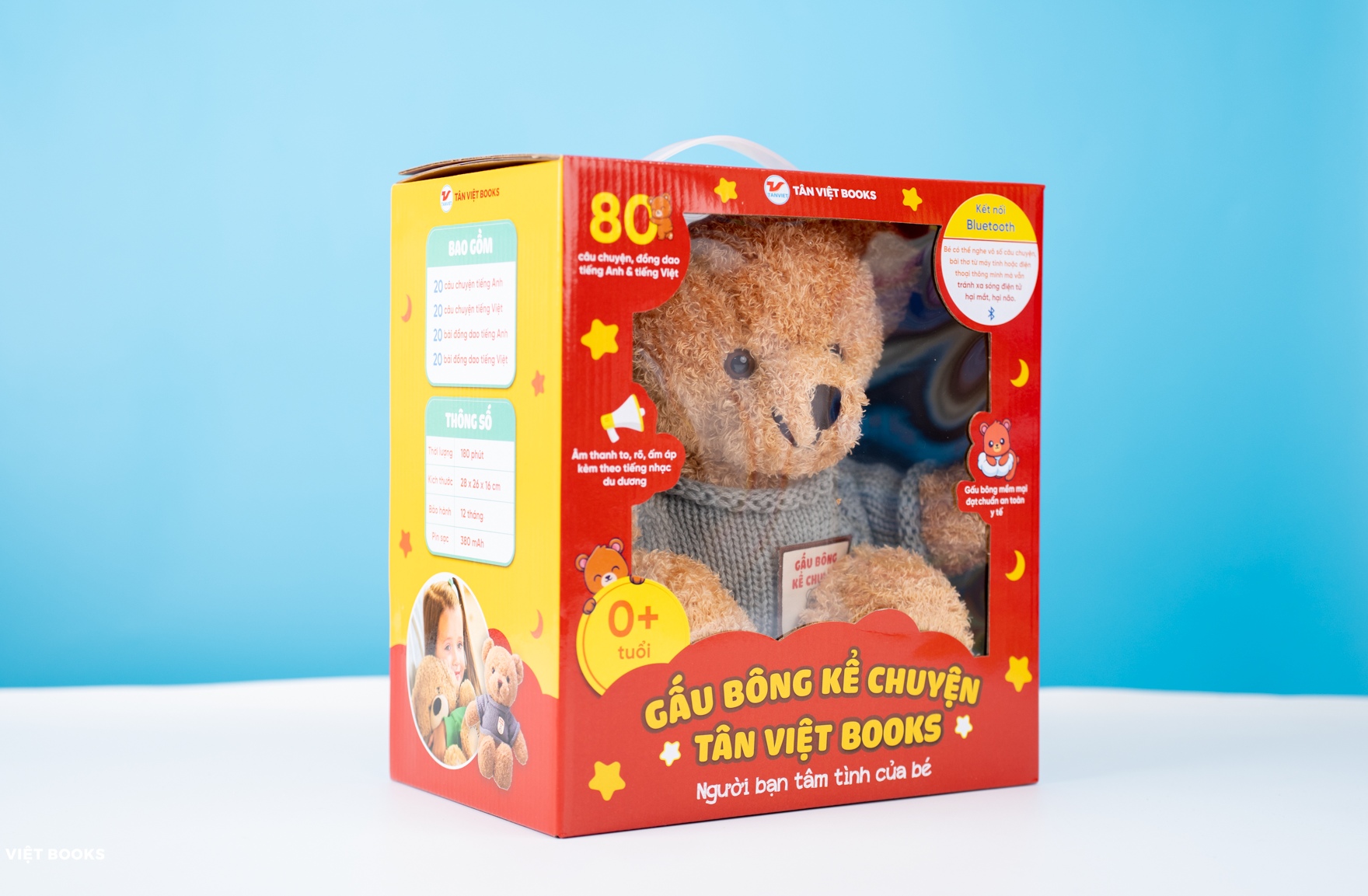 Gấu Bông Kể Chuyện Song Ngữ Anh Việt - Người Bạn Tâm Tình Của Bé (Kết Nối Được Bluetooth) (TV)