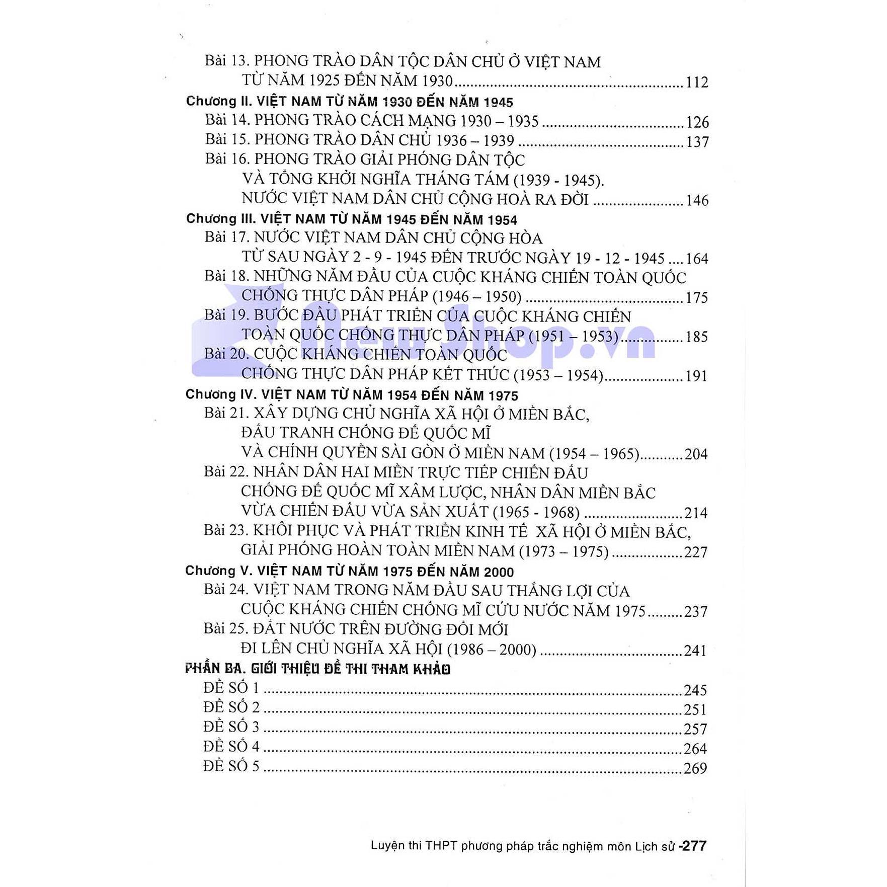 Sách - Phương Pháp Trắc Nghiệm Môn Lịch Sử - Hồng Ân