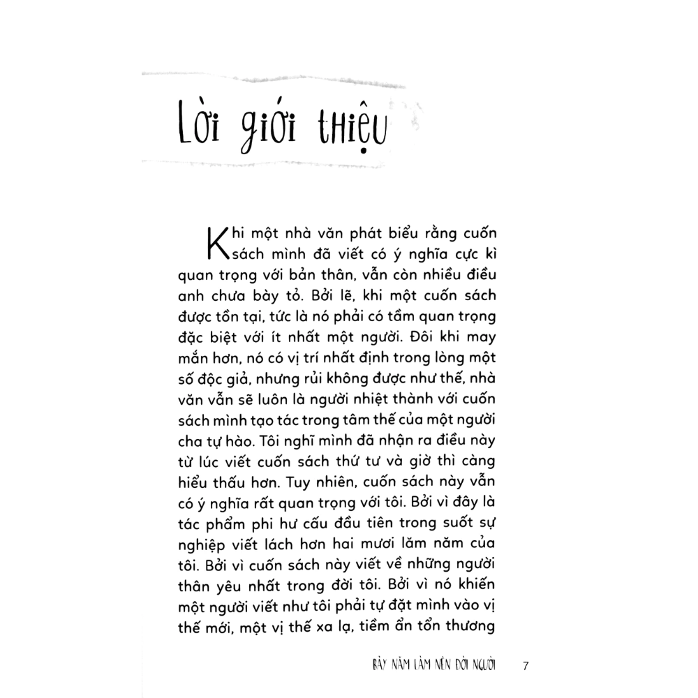 Bảy Năm Làm Nên Đời Người