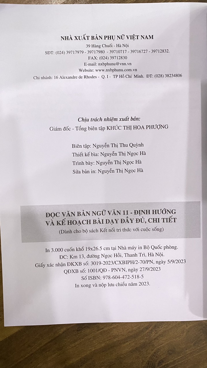 Sách - Đọc văn bản ngữ văn 11 định hướng và kế hoạch bài dạy đầy đủ , chi tiết ( kết nối )