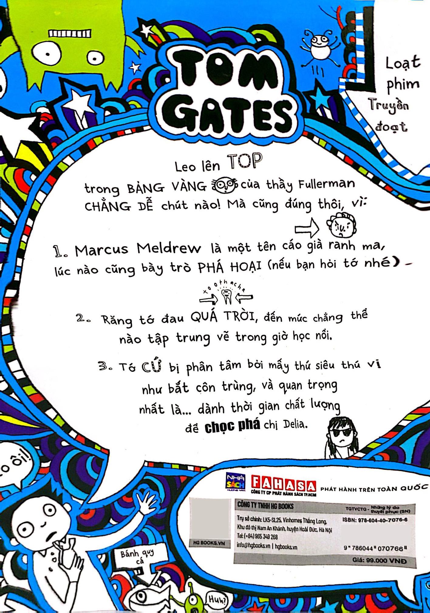 Sách - Thế Giới Tuyệt Vời Của Tom Gates - Những Lý Do Thuyết Phục - Excellent Excuses