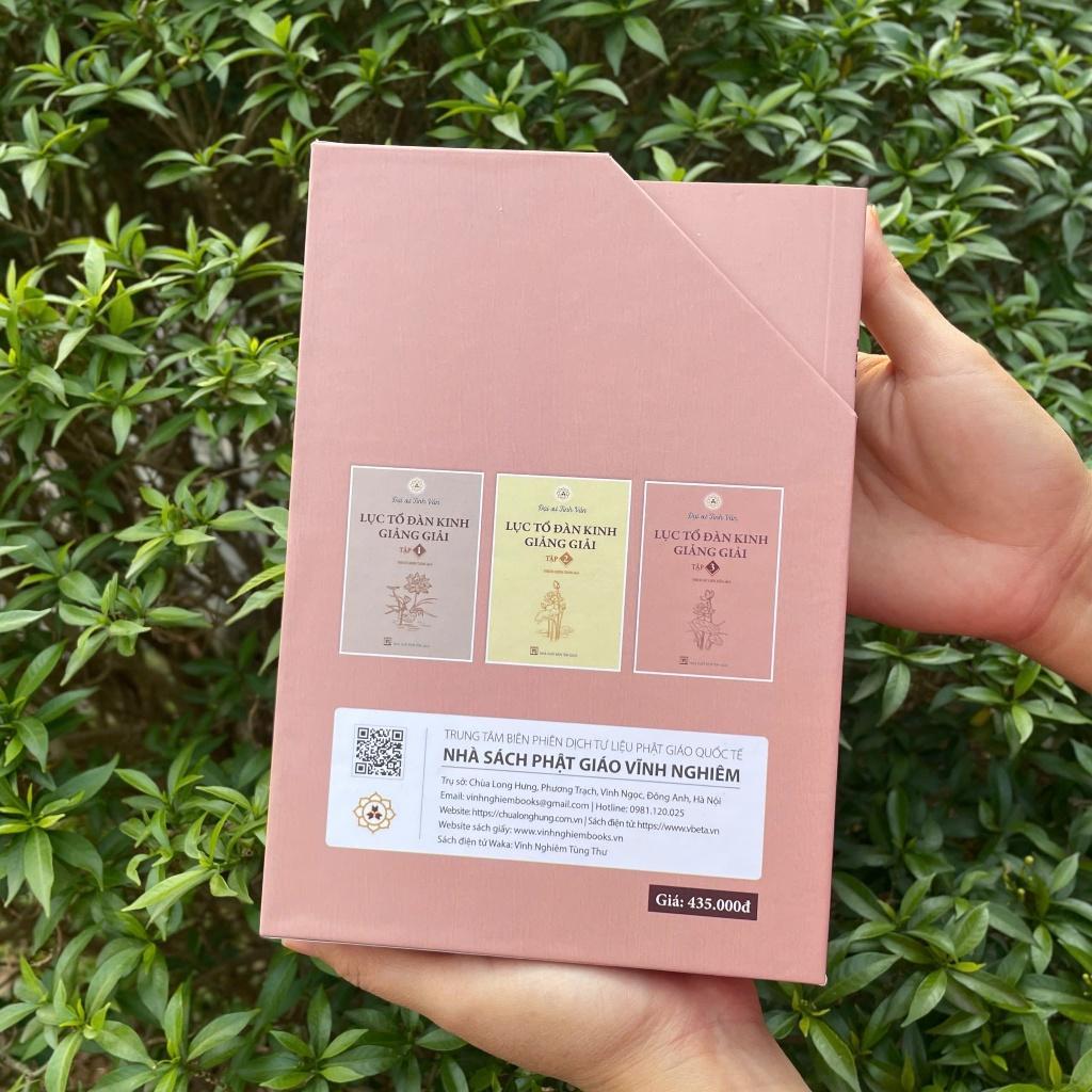 Sách - Hộp Sách Lục Tổ Đàn Kinh Giảng Giải - Đại Sư Tinh Vân - Vĩnh Nghiêm Books