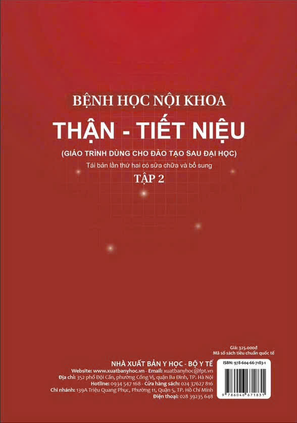 Sách - Bệnh học Nội khoa Thận Tiết Niệu