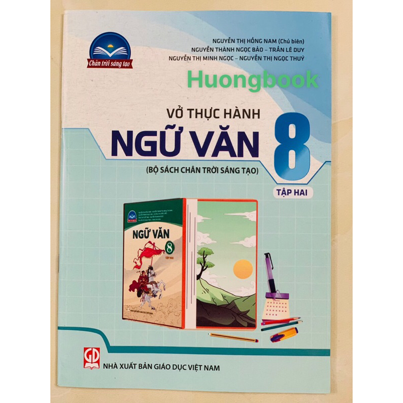 Sách - Combo Vở thực hành ngữ văn 8 - tập 1 + 2 ( bộ chân trời sáng tạo )