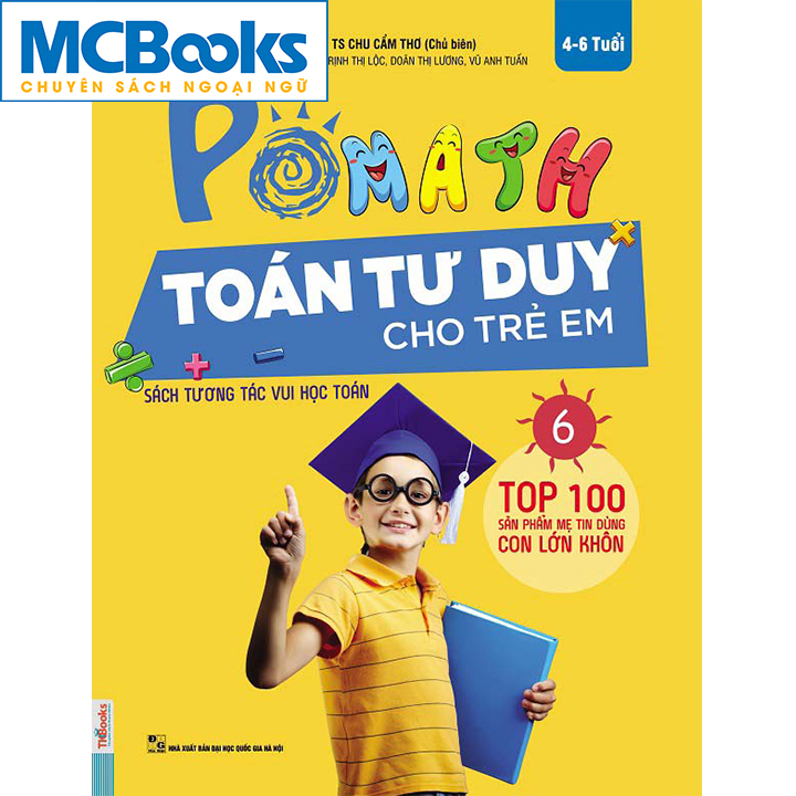 POMath-Toán tư duy cho trẻ em tập 6-Sách học toán tư duy toán- Toán tư duy cho trẻ em từ 4 – 6 tuổi-Mcbooks