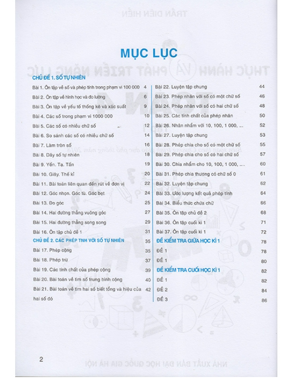 Sách - Thực hành và phát triển năng lực toán 4 - tập 1 (QL)