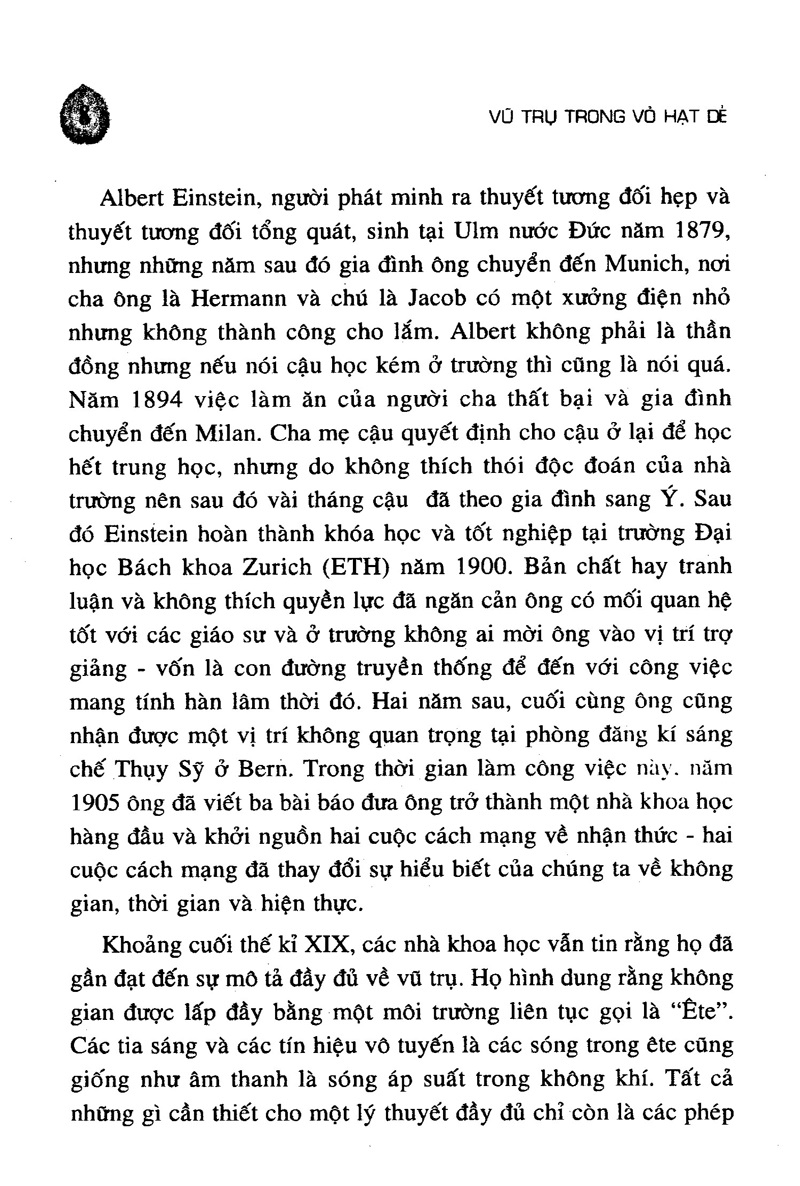Vũ Trụ Trong Vỏ Hạt Dẻ - TRE