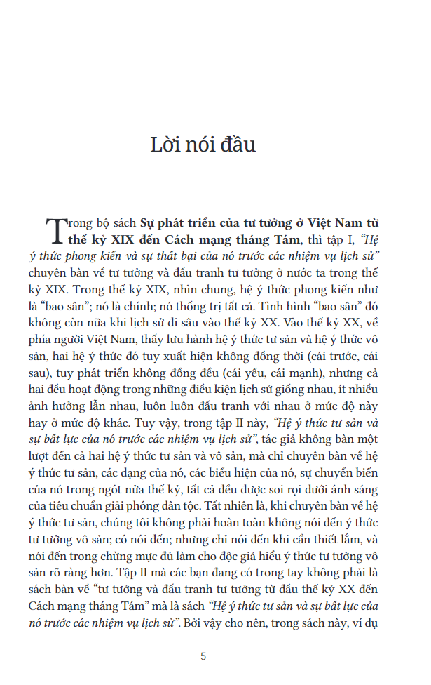 Sự Phát Triển Của Tư Tưởng Ở Việt Nam Từ Thế Kỷ XIX Đến Cách Mạng Tháng Tám - Tập 2