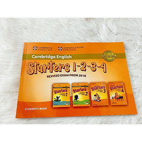 Sách luyện thi cambrigde starters movers flyers gộp 1,2,3,4