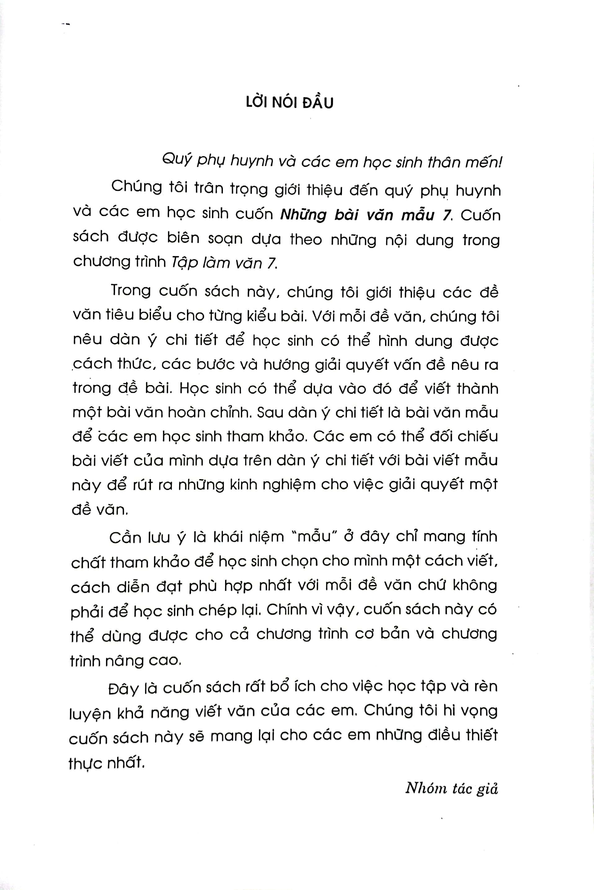 Những Bài Văn Mẫu 7