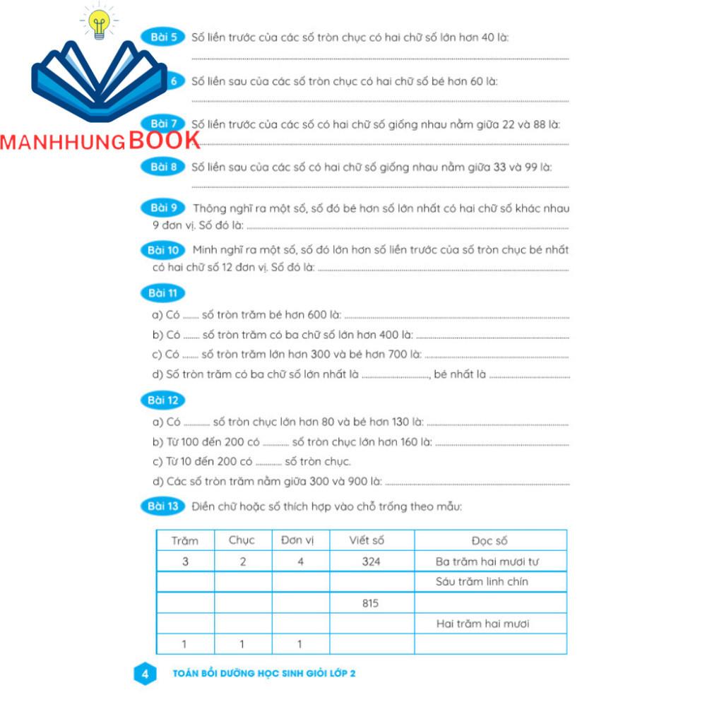 Sách - Toán Bồi Dưỡng Học Sinh Giỏi Lớp 2.