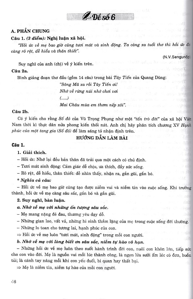 Hướng dẫn ôn thi THPT Quốc gia môn Ngữ văn
