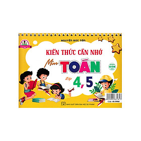 Bộ Lịch Kiến Thức Cần Nhớ Môn Toán Lớp 4, Lớp 5 (Dùng Chung Các Bộ SGK Hiện Hành) - HA
