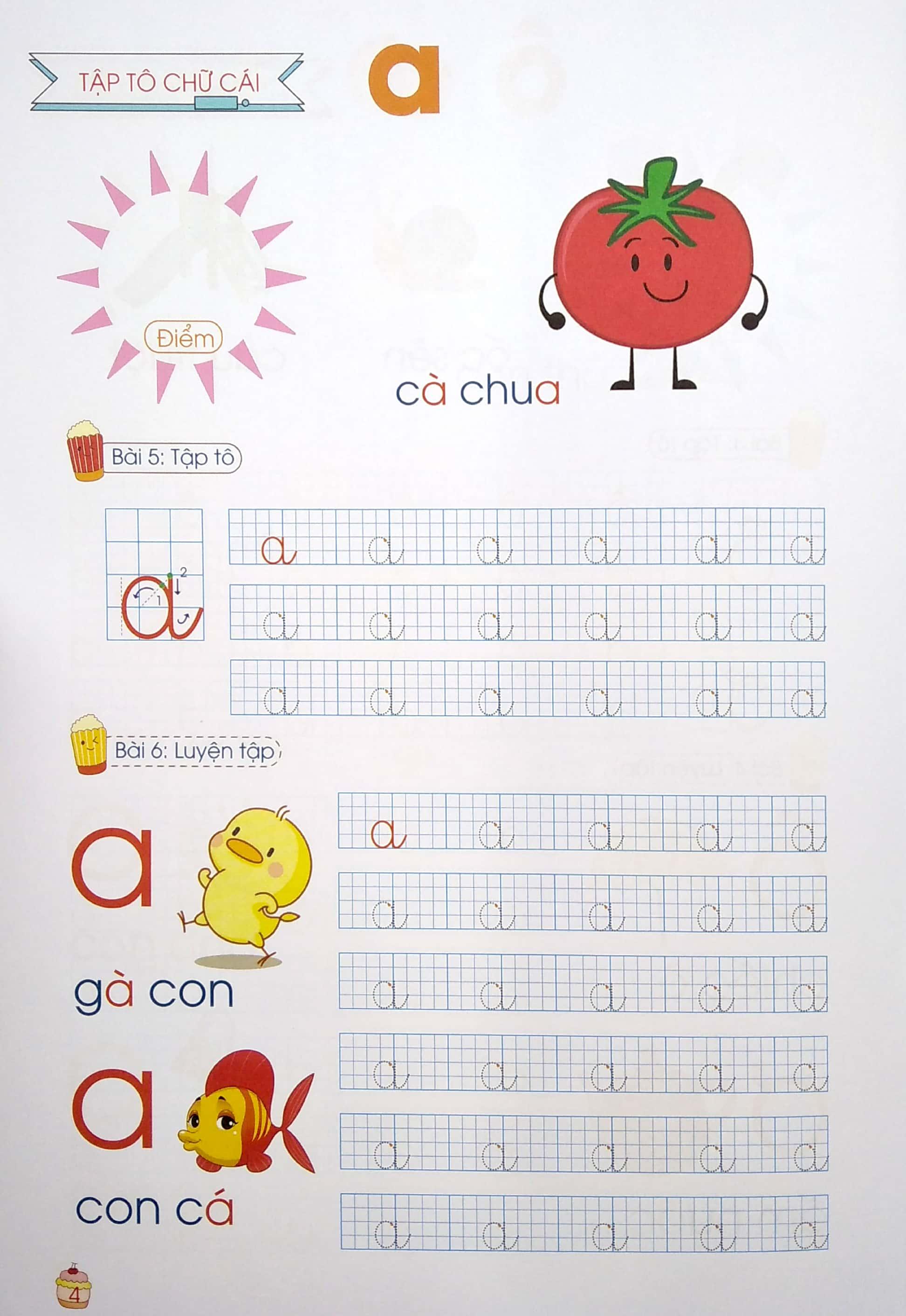 Tủ Sách Mầm Non - Bé Tập Tô - Chữ Cái - Tập 2