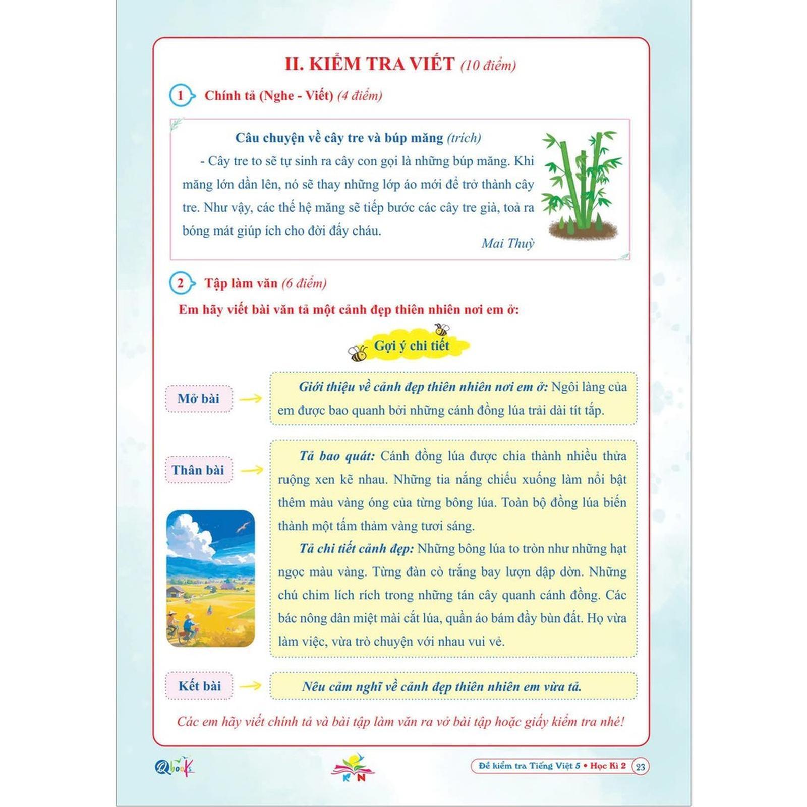 Đề kiểm tra TIẾNG VIỆT 5 Học kì 2 - Kết Nối - Bản Quyền