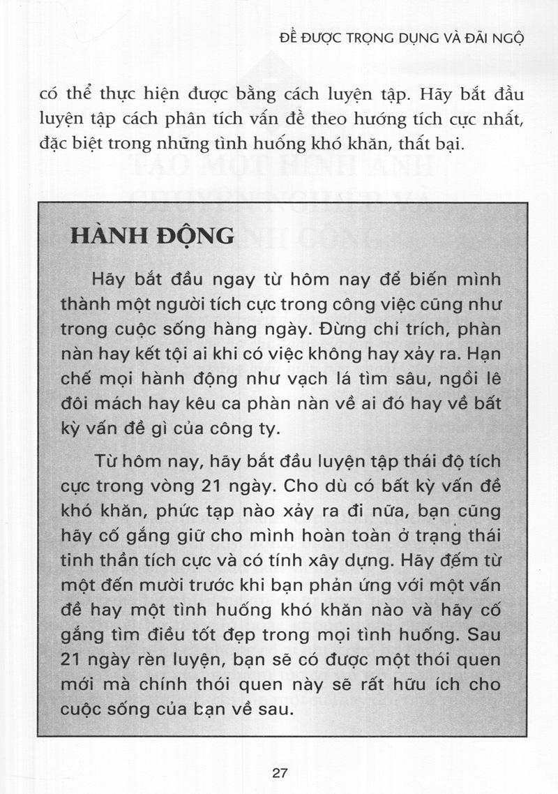 Để Được Trọng Dụng & Đãi Ngộ (Tái Bản 2016)