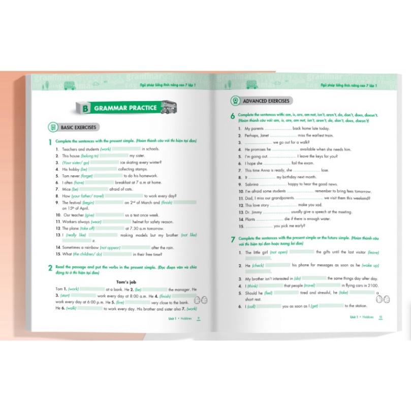 Sách - Ngữ pháp tiếng Anh nâng cao 7 tập 1 Global (MG)